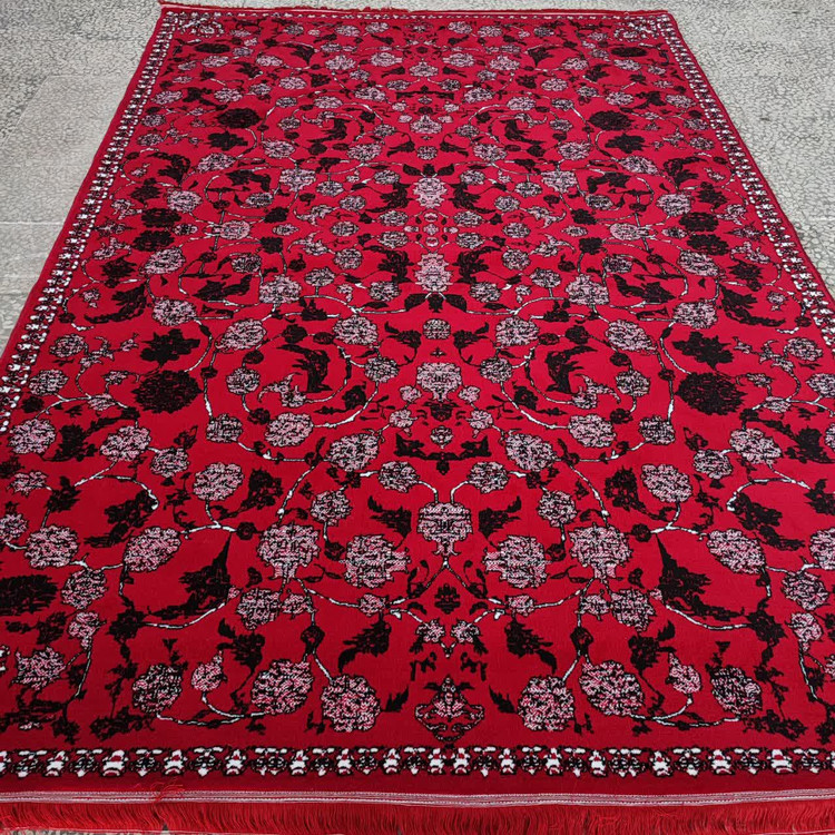 فرش 500 شانه تراکم 1500 رنگ لاکی مدل هستی (ارسال رایگان)